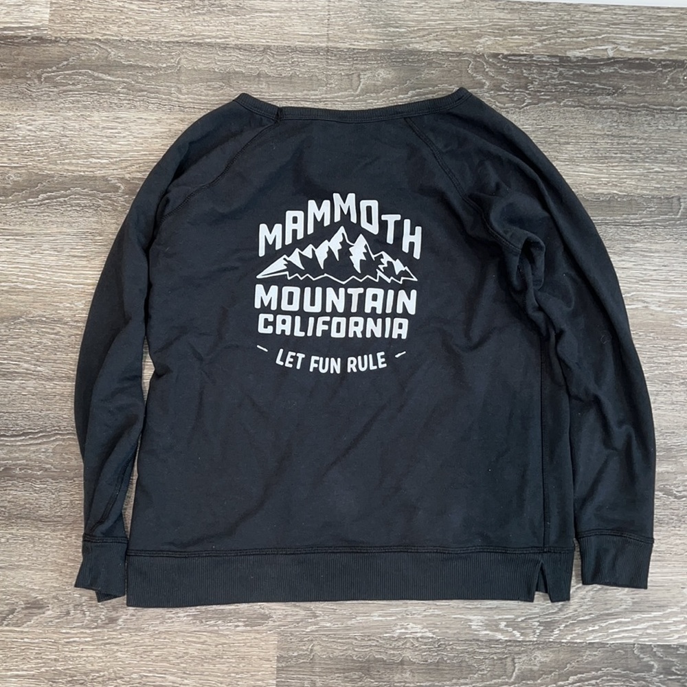 Mammoth Mountain California Long Sleeve Black X-Large Sweatershirt